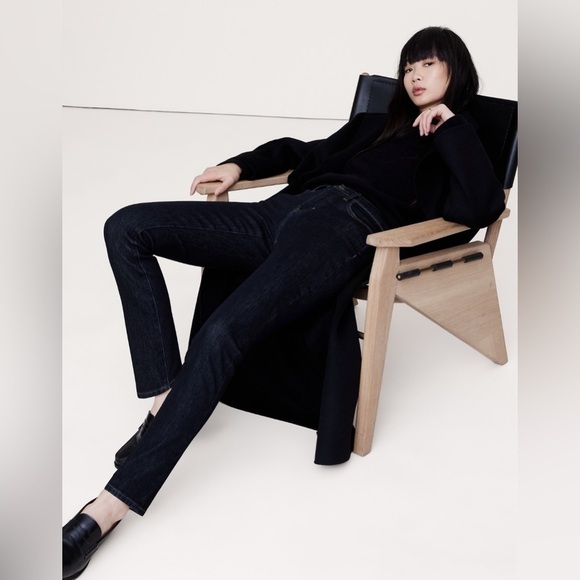 AS IS! NWT! Banana Republic Rinse Dark Wash The Slim Jean - Size 27 🔹 - Picture 1 of 11